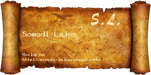 Somodi Lajos névjegykártya