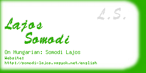 lajos somodi business card